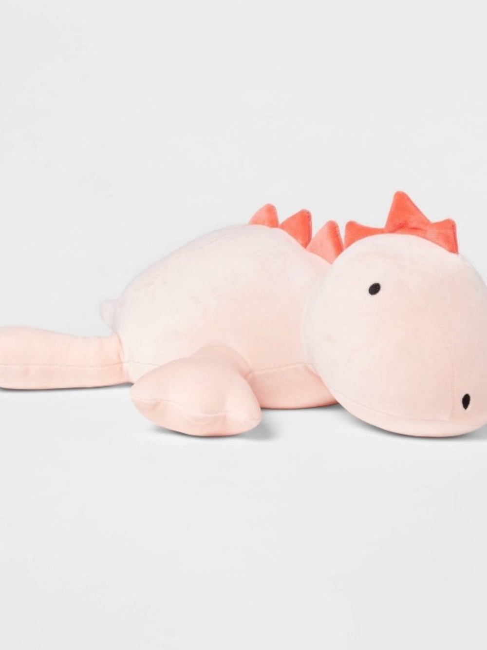 Pillowfort Pink Plush Dino with Coral Spikes
